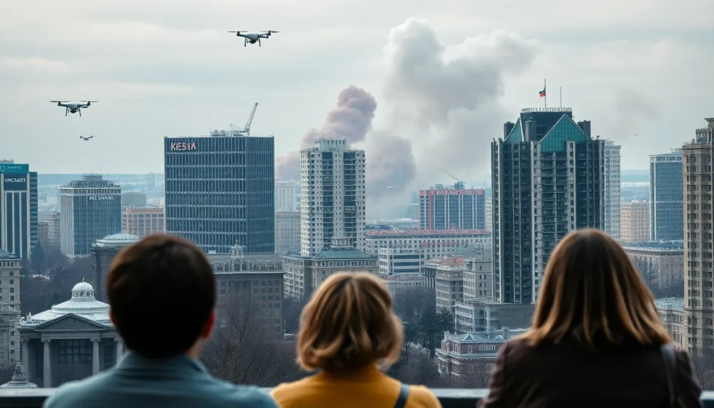 Imagen relacionada con ataque ruso en Kiev