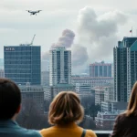 Imagen relacionada con ataque ruso en Kiev