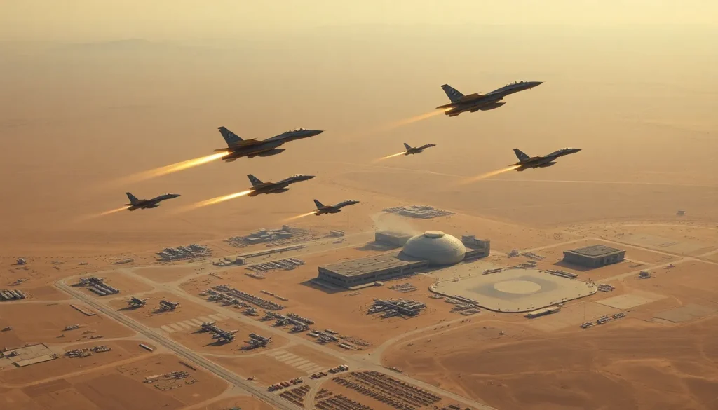 Imagen relacionada con ataque de Irán a base estadounidense