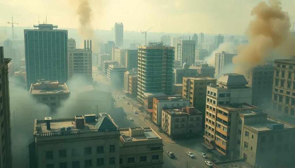 Imagen relacionada con ataques aéreos en Damasco