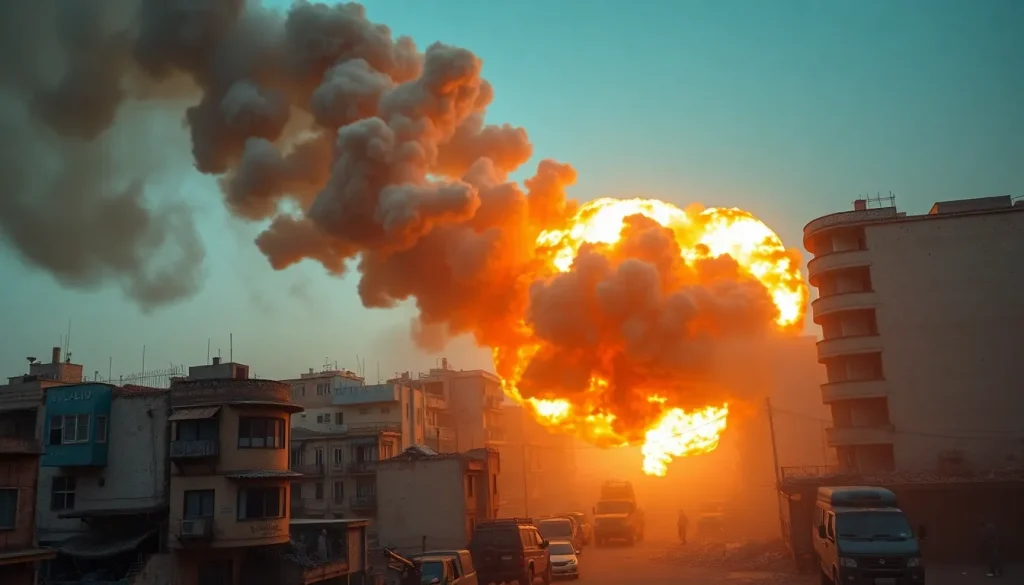 Imagen relacionada con ataques aéreos Hezbolá
