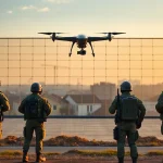 Imagen relacionada con muro antidrones Europa