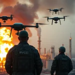 Imagen relacionada con ataque drone Ucrania Riazán