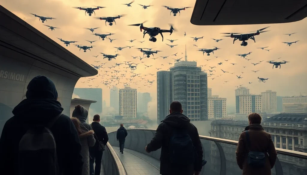 Imagen relacionada con ataques aéreos en Kiev