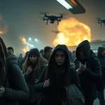 Imagen relacionada con ataques de drones en Kiev