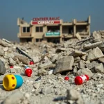 Imagen relacionada con ataque aéreo Gaza