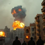 Imagen relacionada con bombardeo Israel Hezbolá