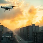 Imagen relacionada con ataques con drones en Ucrania