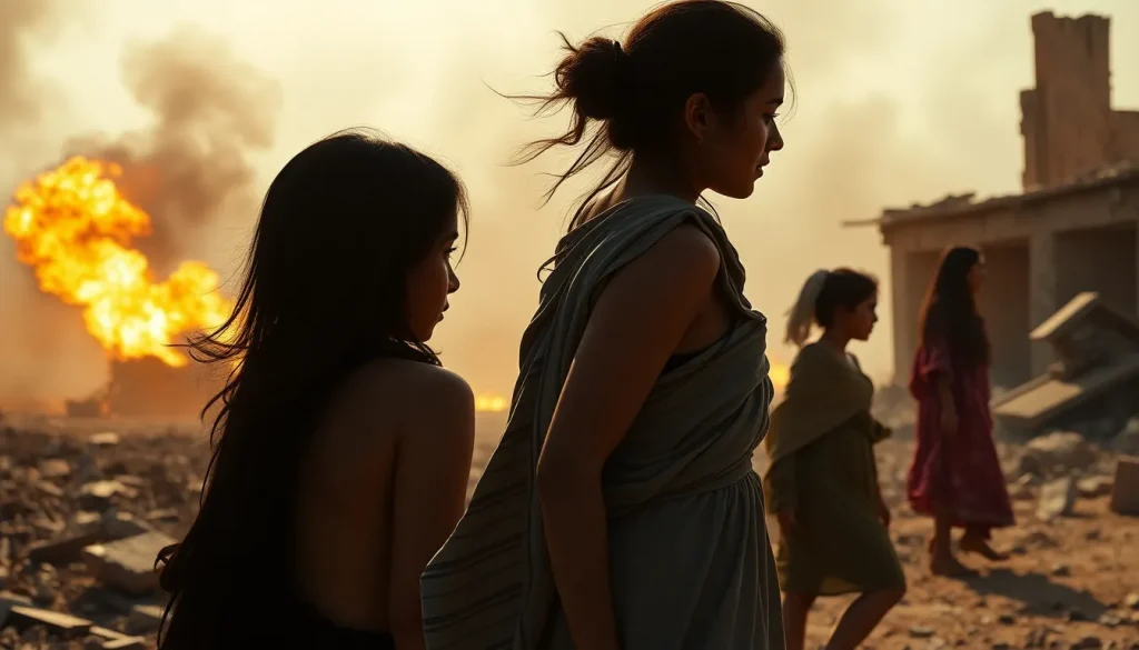 Imagen relacionada con mujeres en conflictos armados