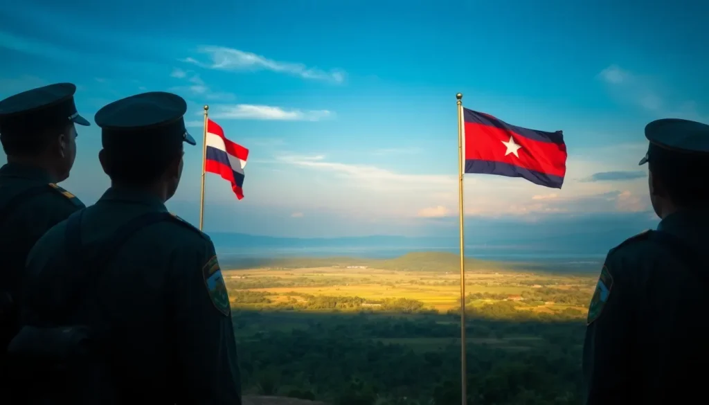 Imagen relacionada con acuerdo de alto el fuego Tailandia Camboya