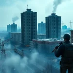 Imagen relacionada con ataque misilístico en Kiev