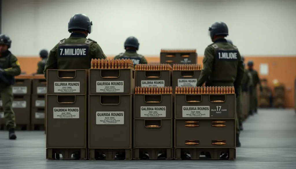 Imagen relacionada con licitación munición Guardia Civil España 17 millones de balas