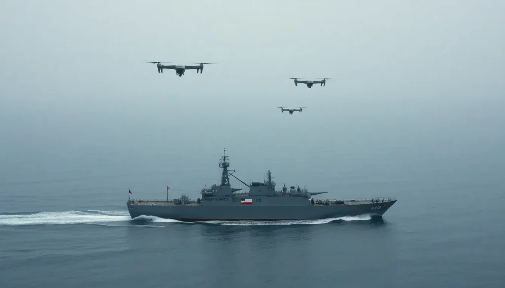 Imagen relacionada con drones iraníes Shahed seguridad naval Ormuz