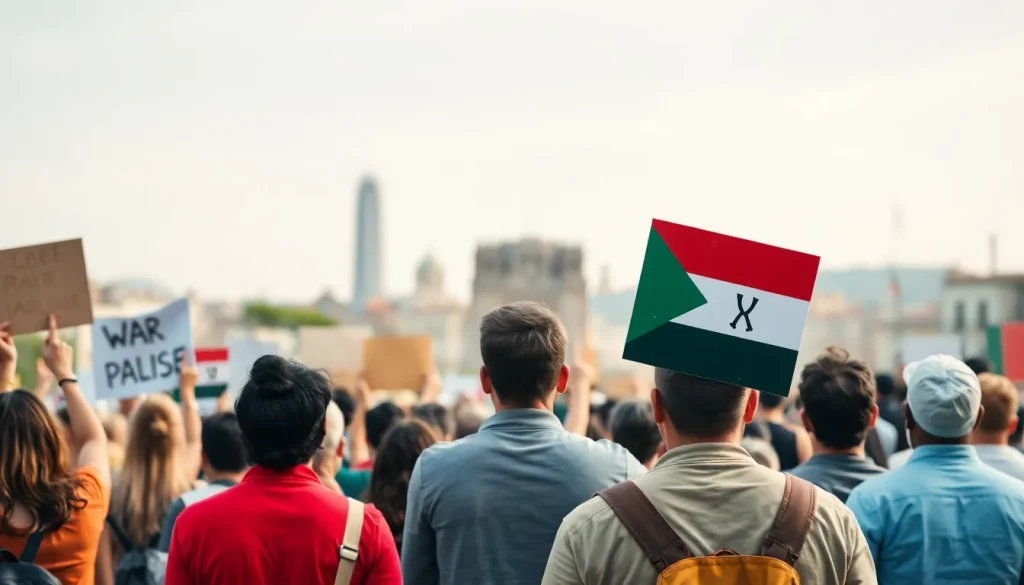 Imagen relacionada con manifestaciones contra la guerra en Oriente Medio Gaza Irán