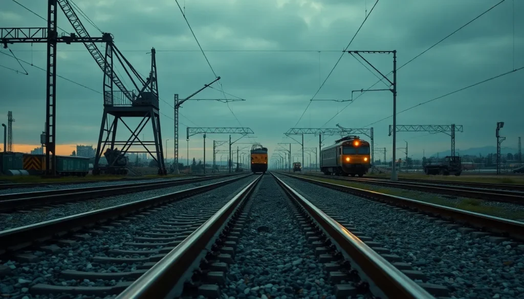 Imagen relacionada con ataques a la red ferroviaria de Ucrania