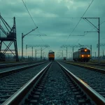 Imagen relacionada con ataques a la red ferroviaria de Ucrania