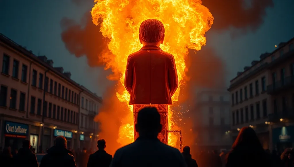 Imagen relacionada con quema del Judas El Burgo Málaga