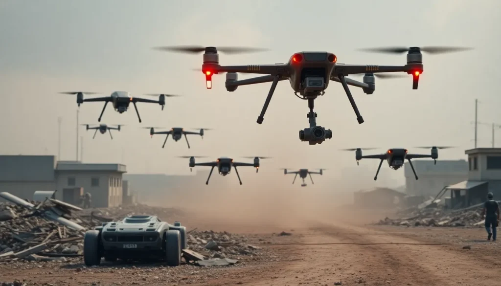 Imagen relacionada con drones bélicos Ucrania Zelenski misión robotizada