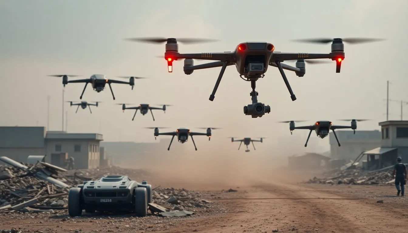 Imagen relacionada con drones bélicos Ucrania Zelenski misión robotizada