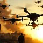 Imagen relacionada con ataque drones Moscú