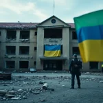 Imagen relacionada con ataque escuela Starobelsk Ucrania