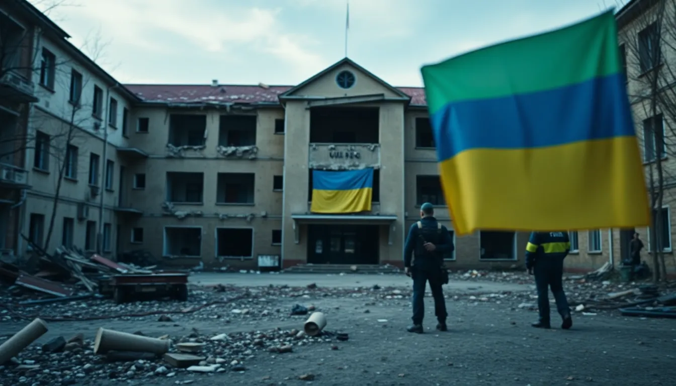 Imagen relacionada con ataque escuela Starobelsk Ucrania