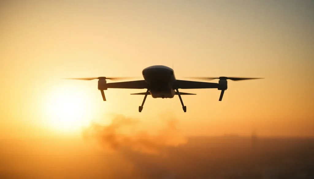 Imagen relacionada con ataque de drones a Moscú
